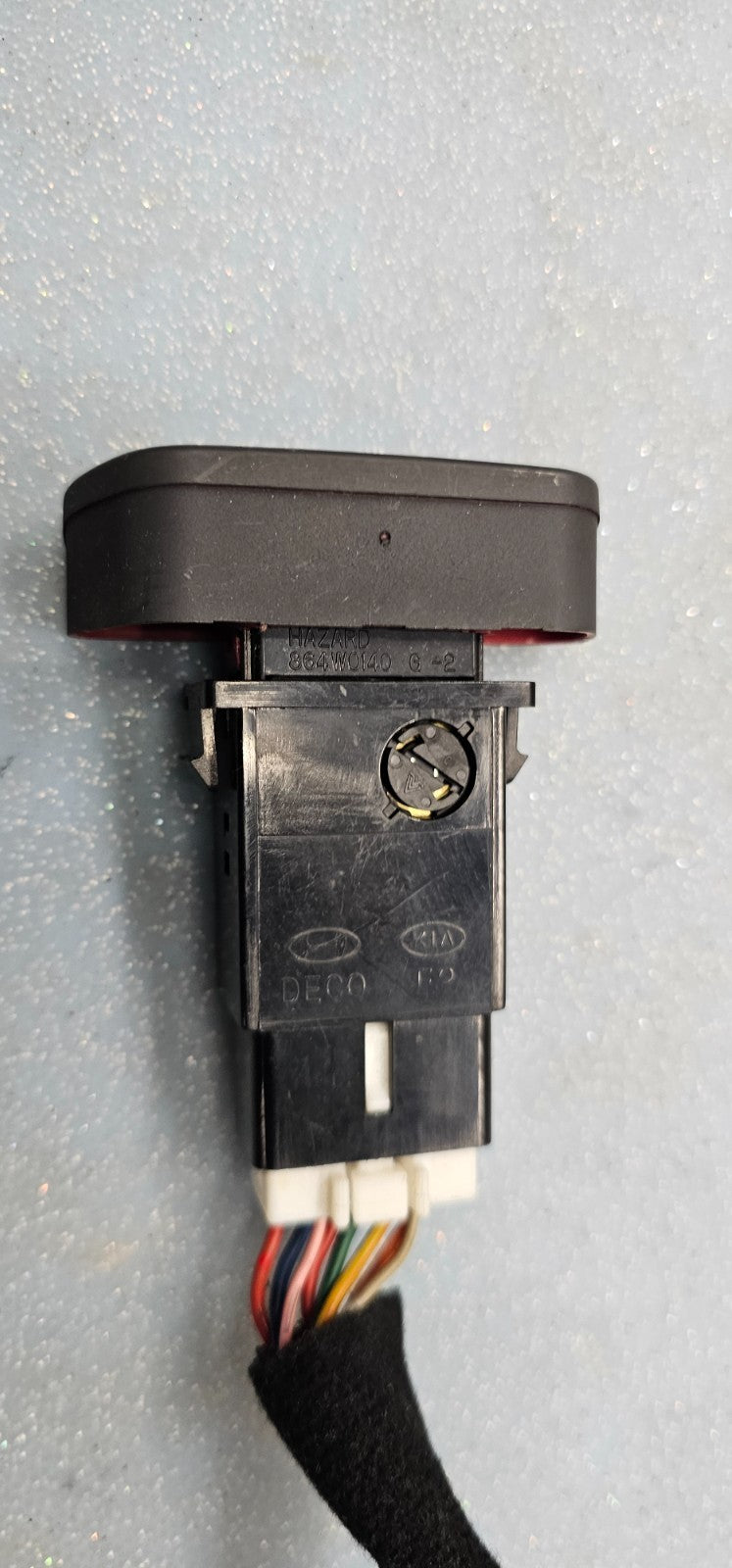 🔥01-05 SONATA OPTIMA Hazard Warning Emergency Light Dash Flasher Switch Black