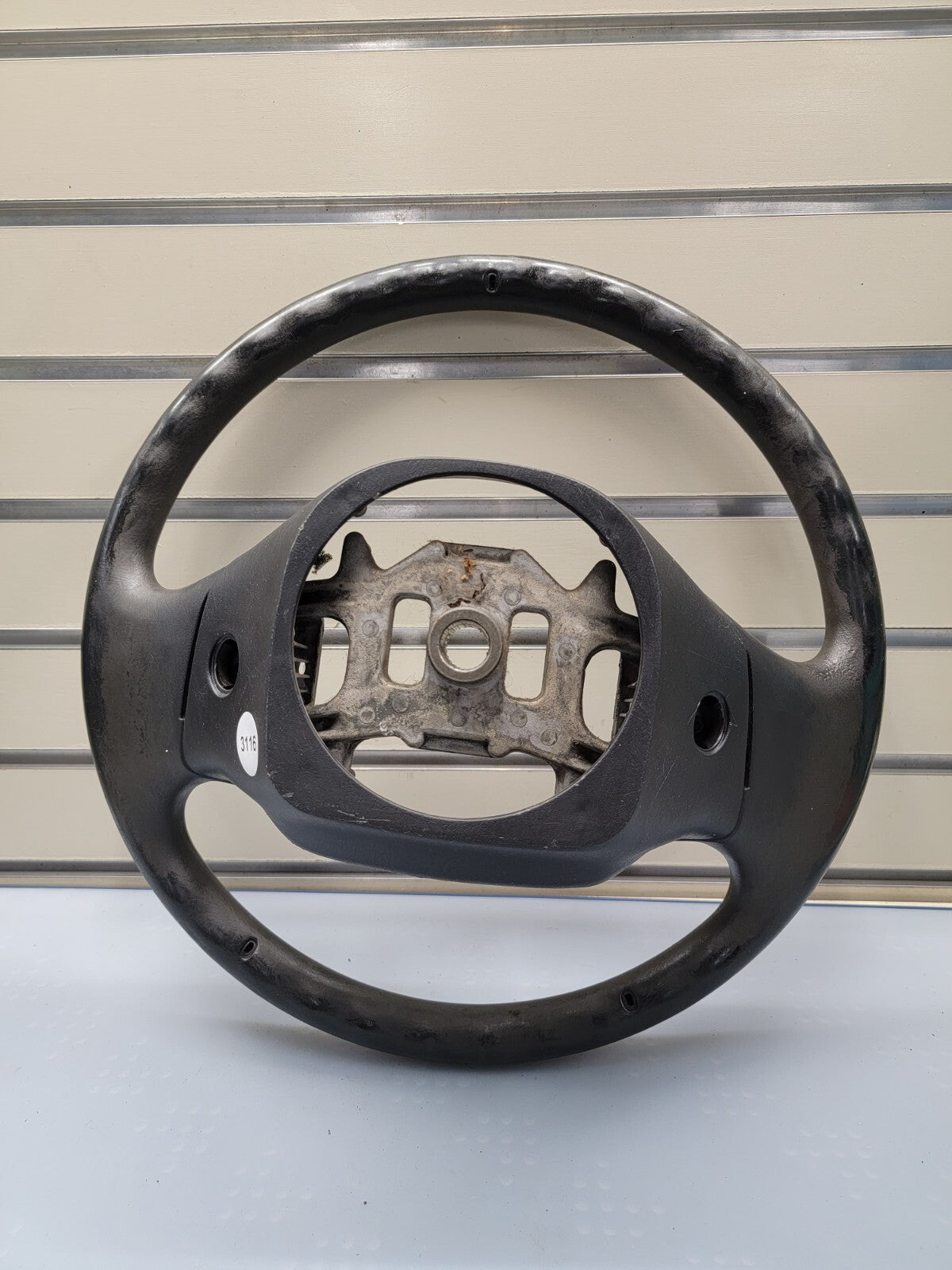 🔥1997-2003 Ford F-150 Leather Steering Wheel Cruise Dash Black