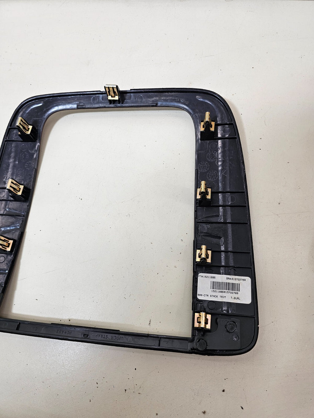07-13 CHEVY SUBURBAN TAHOE YUKON CENTER DASH RADIO BEZEL TRIM WOODGRAIN ASSEMBLY