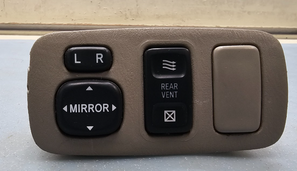 🔥04-10 Toyota Sienna LH RH Dash Outer Rear Vent Mirror Control Switch Tan