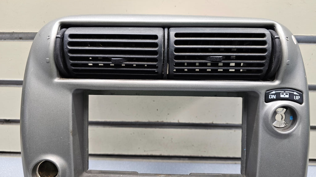 95-10 Ford Ranger EXPLORER Center Dash Radio Trim Surround Bezel Trim SILVER B2