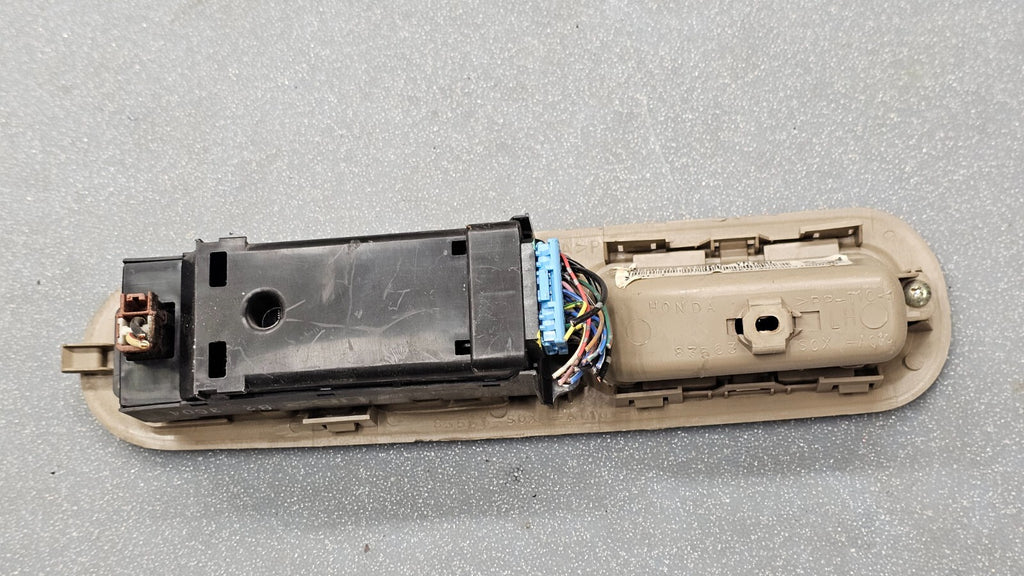 🔥99-04 Odyssey Front Left Driver Door Master Window Switch Bezel Assembly Tan