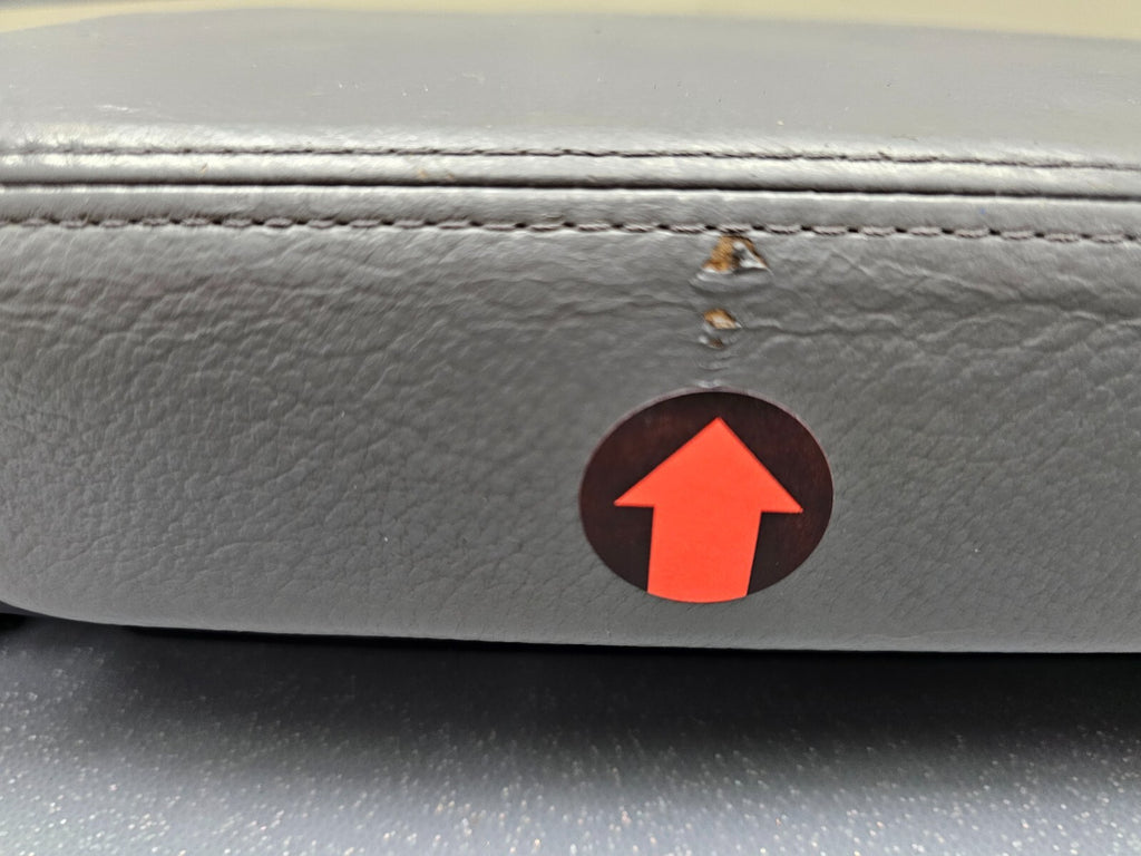 03-07 Honda ACCORD Acura TSX Center Console Armrest Storage Lid Leather Gray L22
