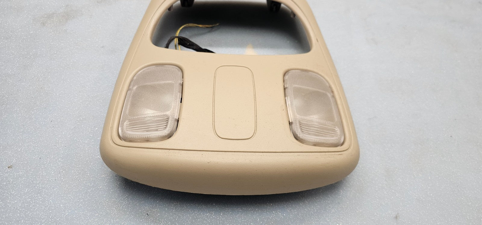 🔥02-05 Dodge Ram Overhead Console Map Dome Light Lamp Storage Assembly Tan