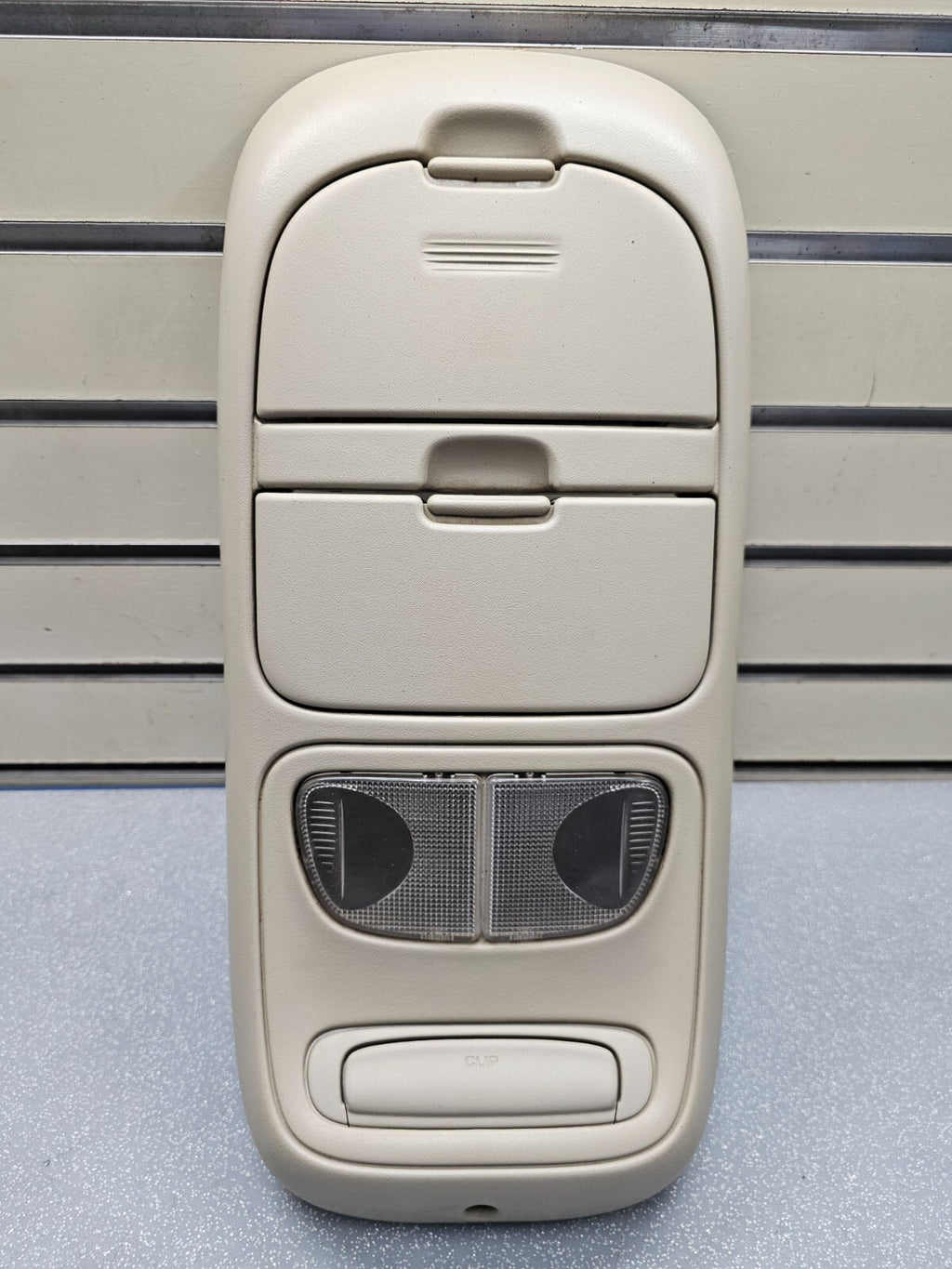 🔥99-04 Dodge Dakota Durango Sunroof Overhead Console DOME Map Light Storage TAN
