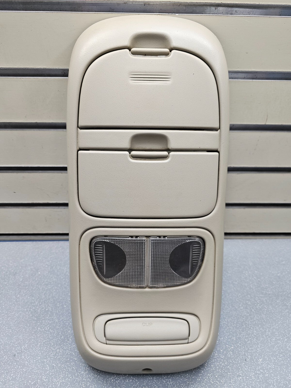 🔥99-04 Dodge Dakota Durango Sunroof Overhead Console DOME Map Light Storage TAN