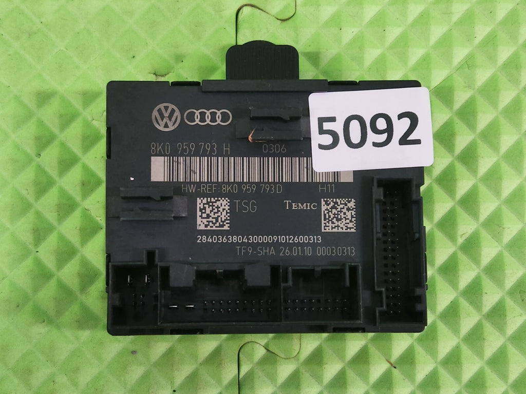 🔥09-16 AUDI A4 B8 DOOR COMPUTER CONTROL MODULE REAR RIGHT PASSENGER SIDE BLACK
