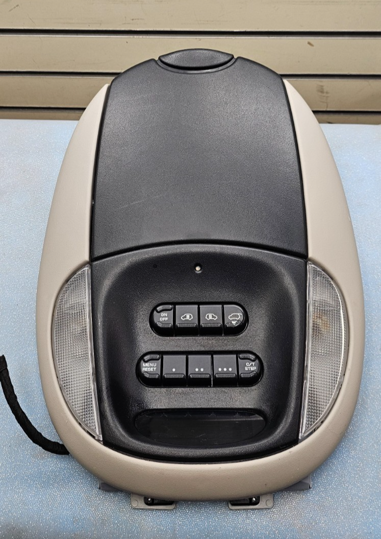 🔥01-07 Town Country Voyager Overhead Console Dome Light Lamp Storage BLACK&TAN