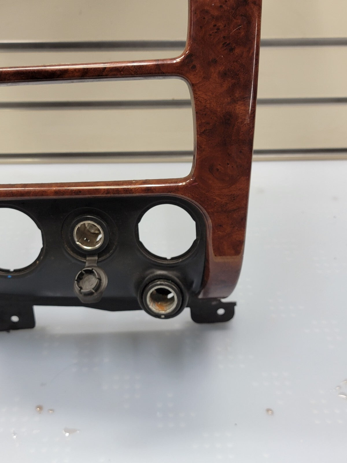 🔥03 - 08 GMC ENVOY XL WOODGRAIN FRONT UPPER RADIO DASH VENT BEZEL TRIM B45