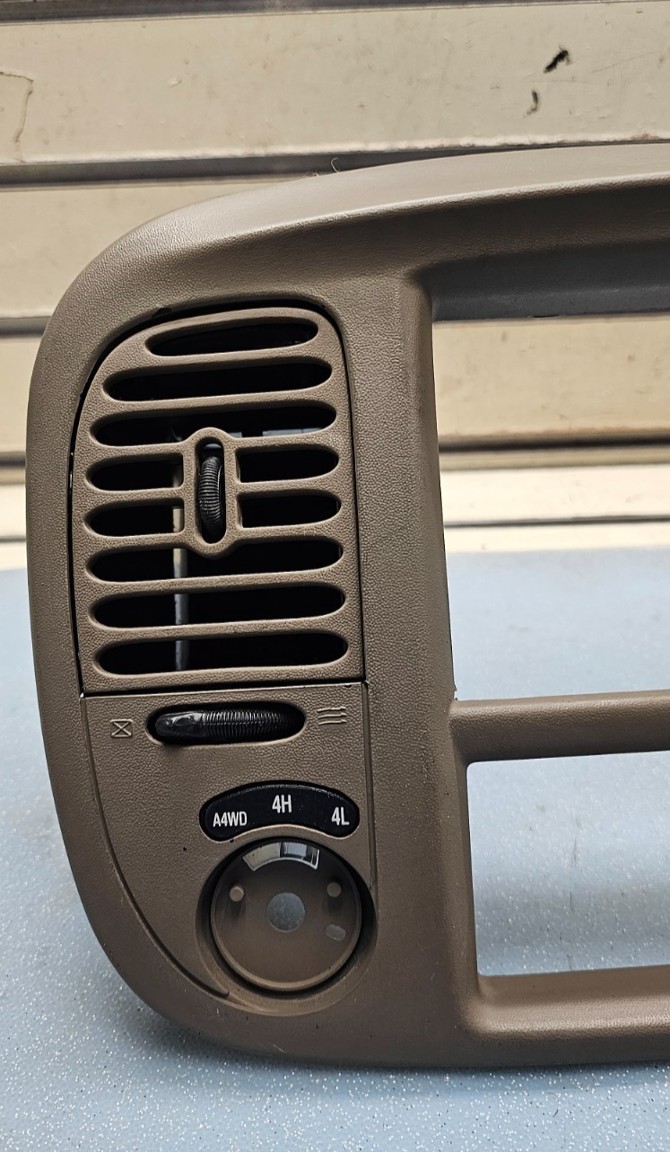 🔥97-03 Ford F150 F-150 Dash Radio Stereo Climate BEZEL Trim Panel Line TAN B1