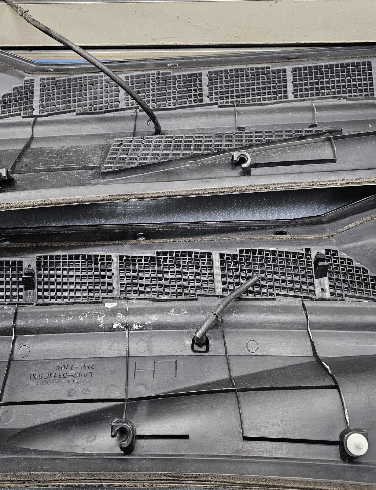 🔥2004-2010 Nissan Titan Armada Windshield Grille Cowl Top Left/Right Cover Set