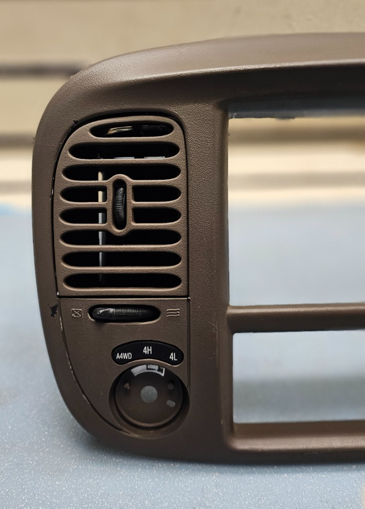 🔥97-03 Ford F-150 Dash Radio Stereo Climate BEZEL Trim Panel Line DK TAN B1