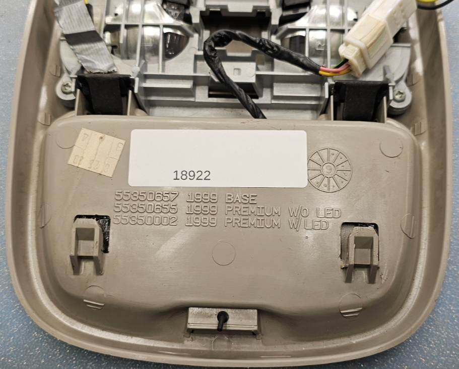 🔥98-01 Dodge Ram 1500 2500 3500 Overhead Console Storage Dome Map Ligh TAN