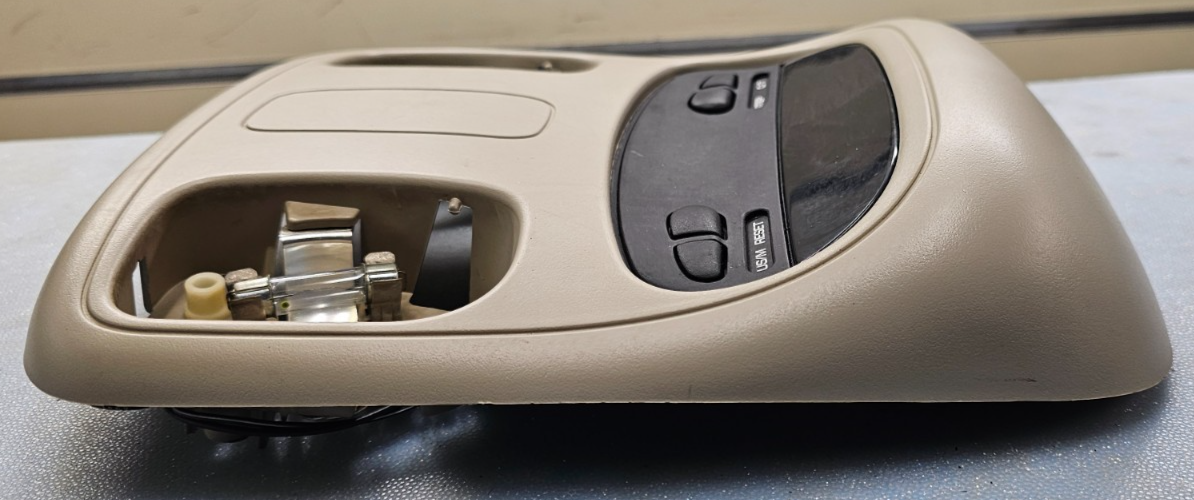 🔥02-05 Dodge RAM Overhead Console DOME Light Roof Storage Compartment Tan