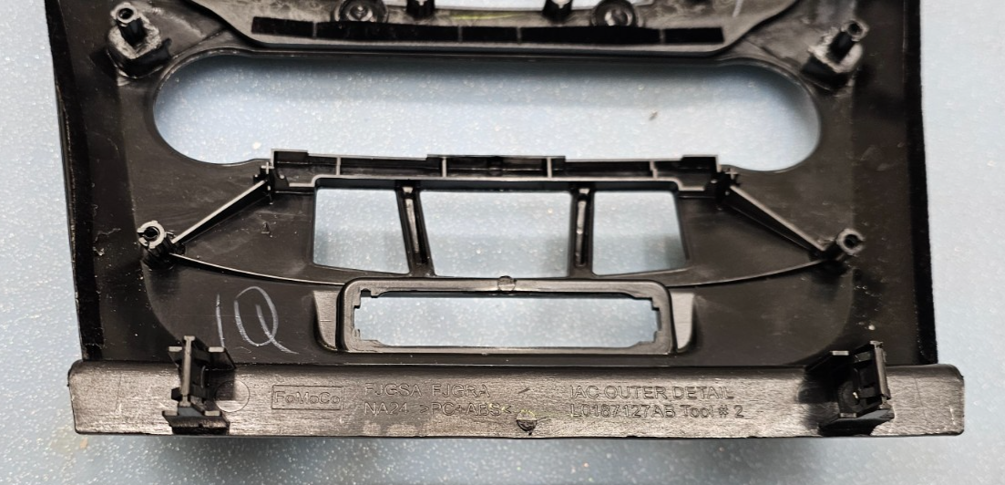 🔥 10-12 Ford Fusion Milan Climate Control Bezel Panel Trim Silver