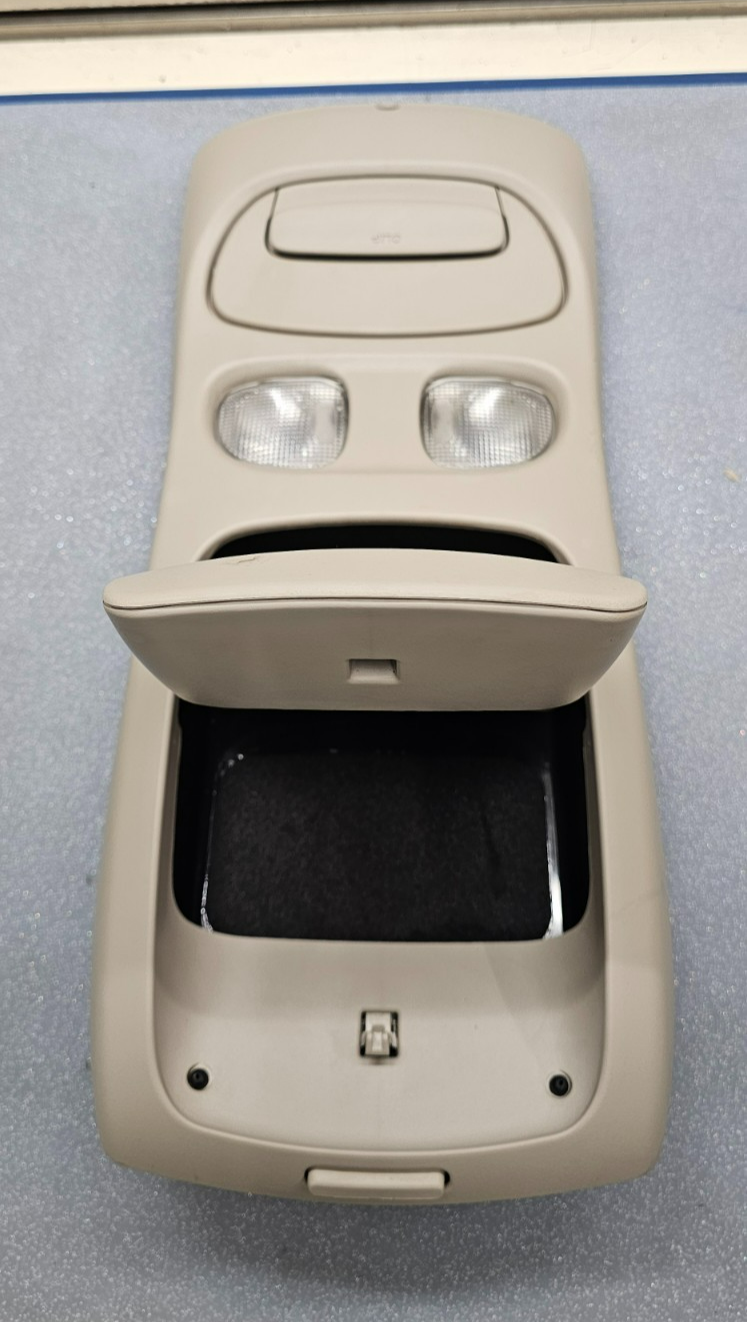 🔥01-03 Dakota Sunroof Overhead Console DOME Map Light Lamp Storage Assembly TAN