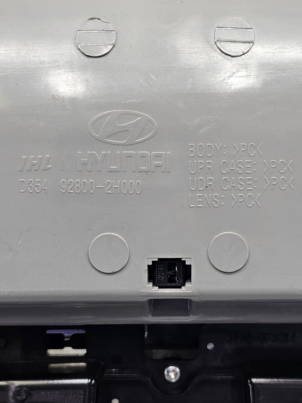 🔥07-10 Elantra Overhead Console Storage Display Dome Light Storage GRAY OEM