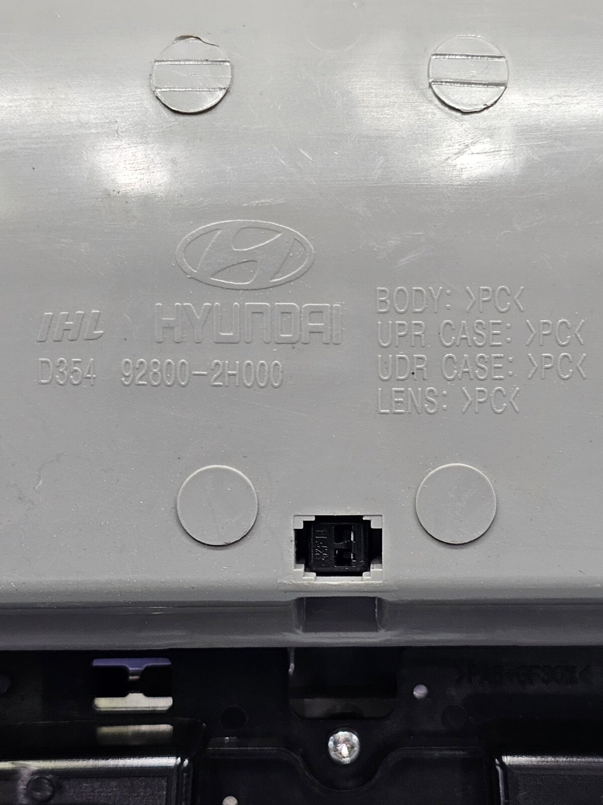 🔥07-10 Elantra Overhead Console Storage Display Dome Light Storage GRAY OEM