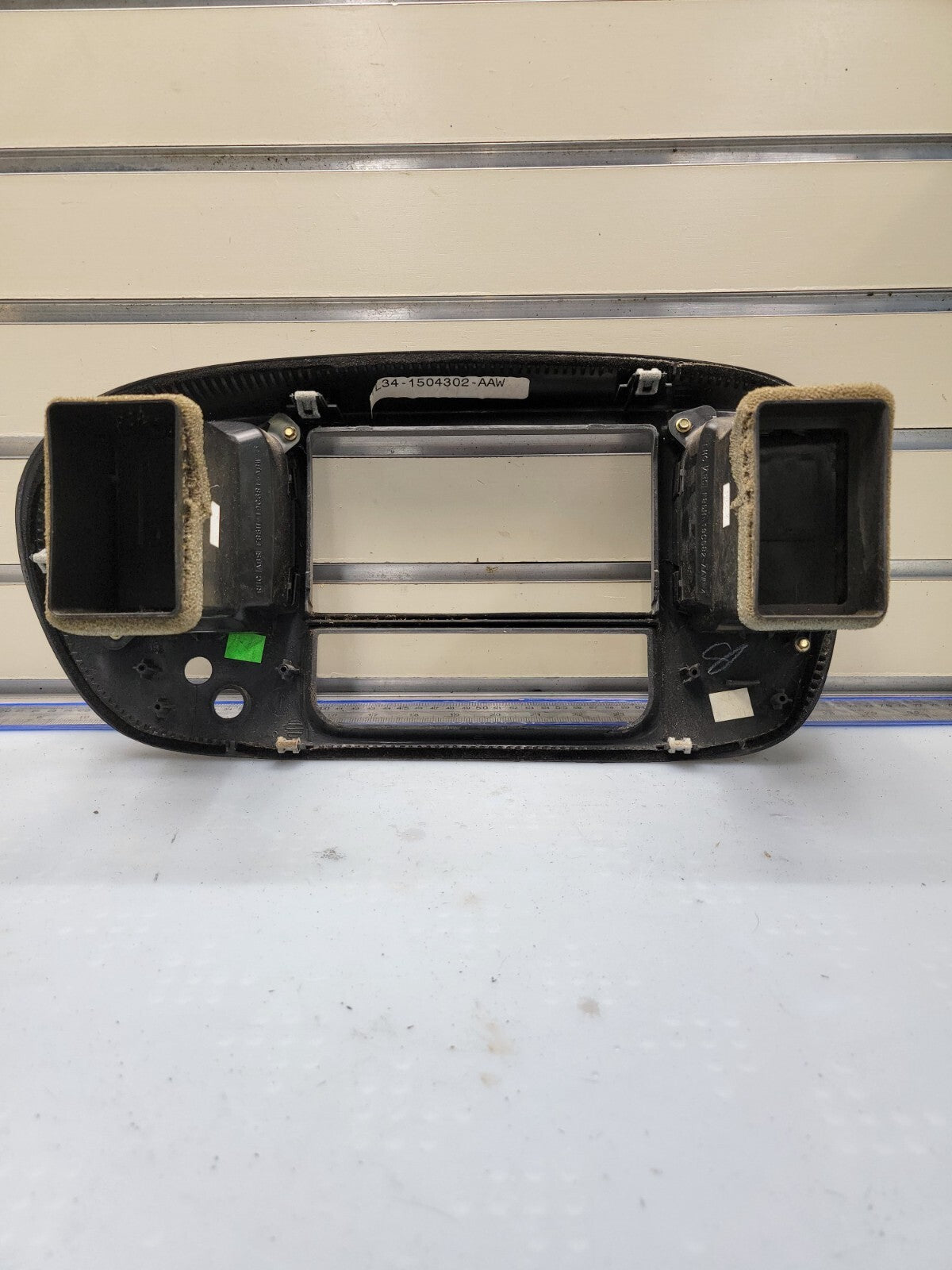 🔥97-03 Ford F150 Center Dash Radio Climate Trim BEZEL Panel AIRBG Line GRAY