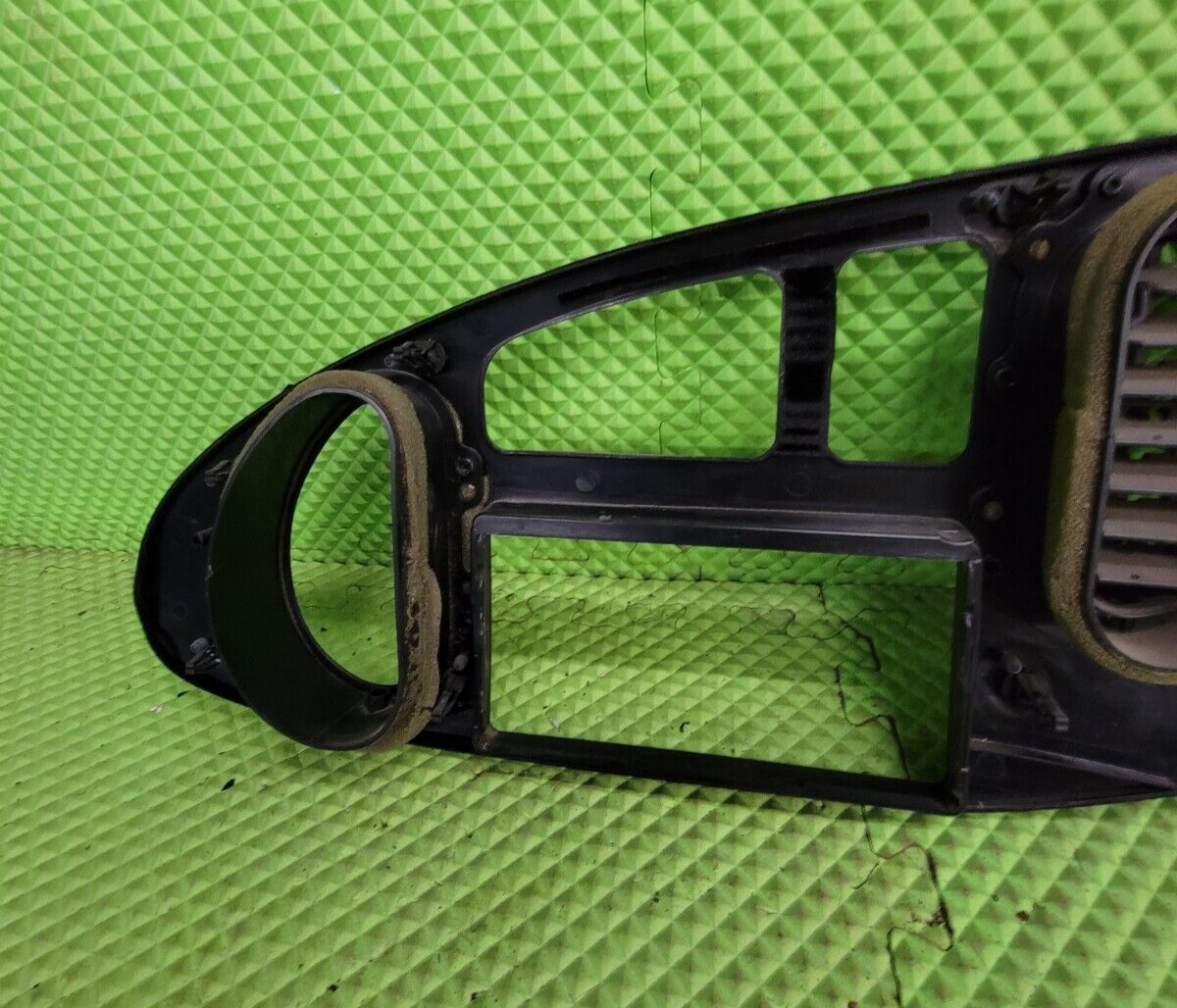 🔥97-03 Ford E-150 Econoline Dash Gauge Cluster Bezel Climate Radio Trim Black