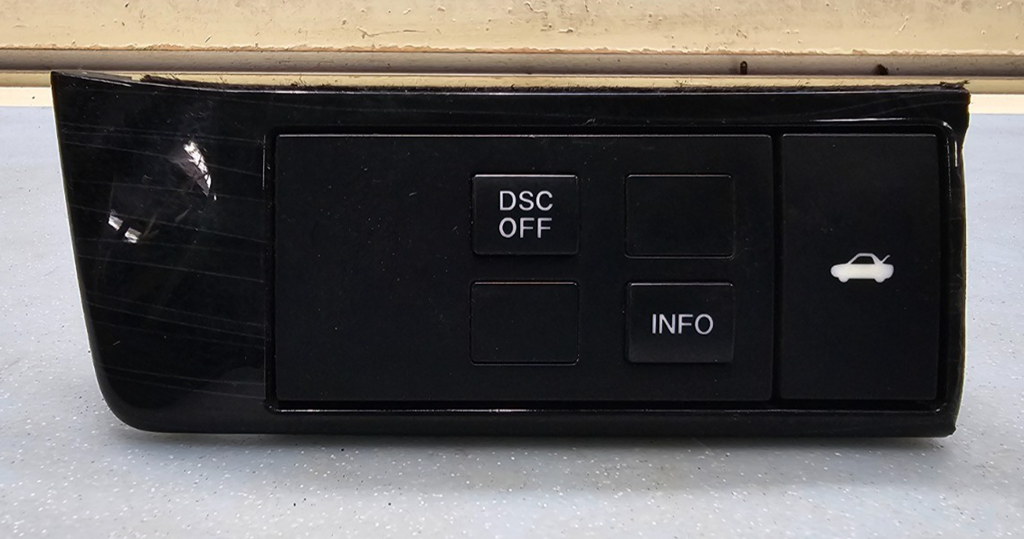 🔥09-11 Mazda 6 Info Trunk Release Opener Switch Button Trim Bezel OEM