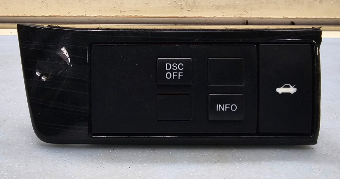 🔥09-11 Mazda 6 Info Trunk Release Opener Switch Button Trim Bezel OEM