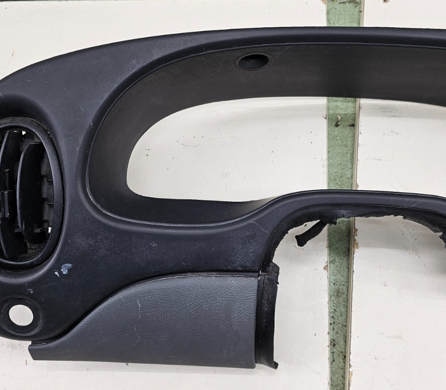 🔥97-03 Ford E-150 Econoline Dash Instrument Cluster Bezel Climate Radio Black