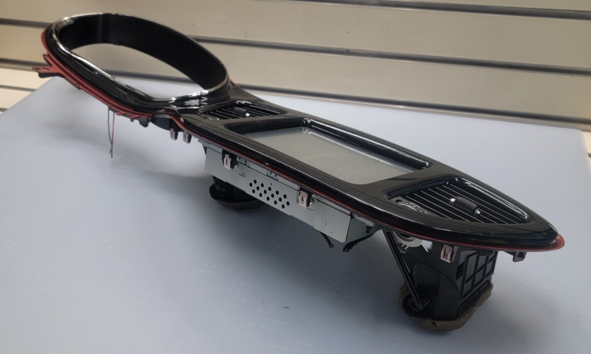 🔥13- 16 DODGE DART CLUSTER RADIO BEZEL WITH NAVIGATION DISPLAY SCREEN black/red