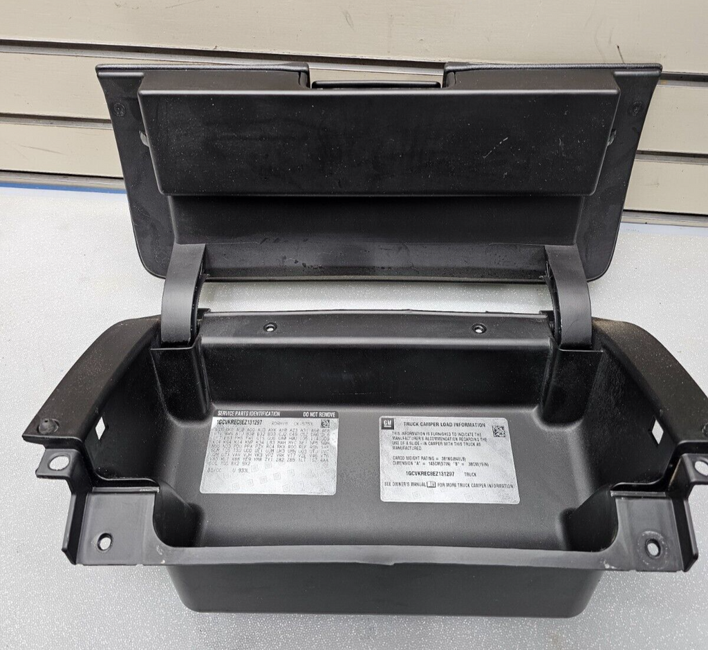 🔥2014-2019 Silverado Sierra Upper Glove Box Glovebox Dash Insert Storage BLACK