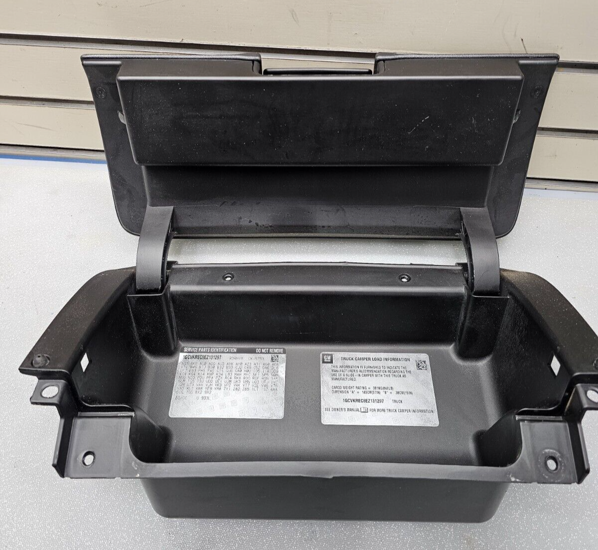 🔥2014-2019 Silverado Sierra Upper Glove Box Glovebox Dash Insert Storage BLACK