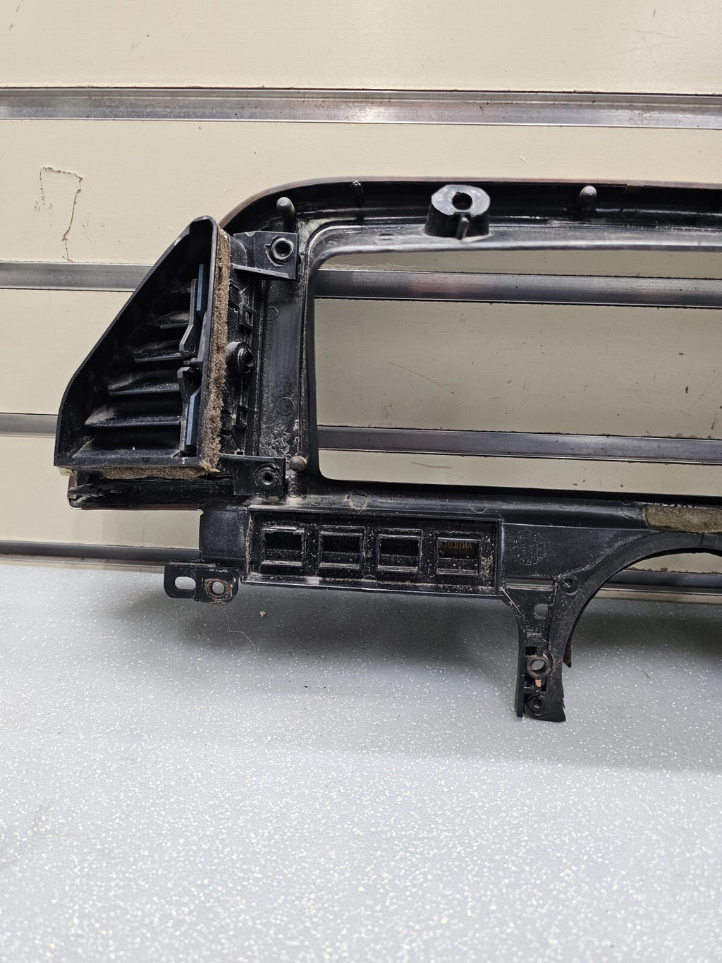 87-91 Ford F150 BRONCO Dash Instrument Cluster Bezel Speedo Gauge Trim Wood C11