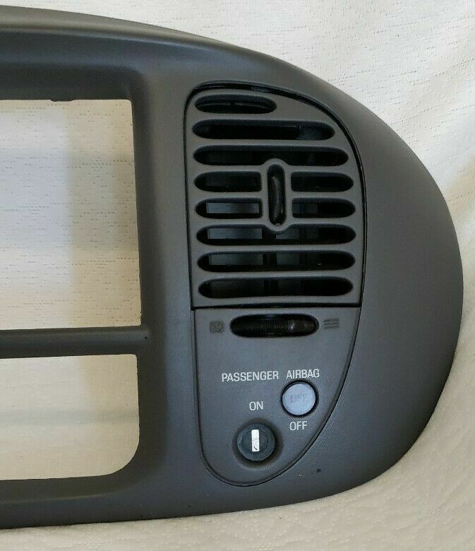 🔥97-03 Ford F150 Center Dash Radio Climate BEZEL Panel 🔴AIRBG Line GRAY B1