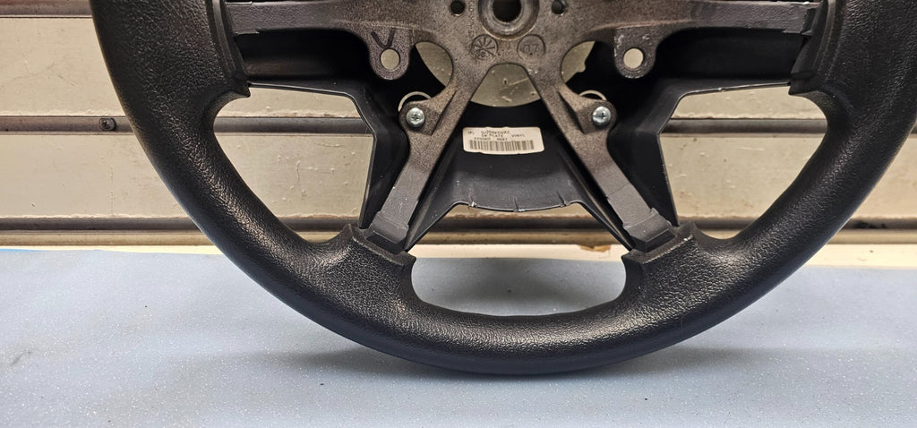 🔥2006-2007 Jeep Commander Front Steering Wheel Leather Black OEM