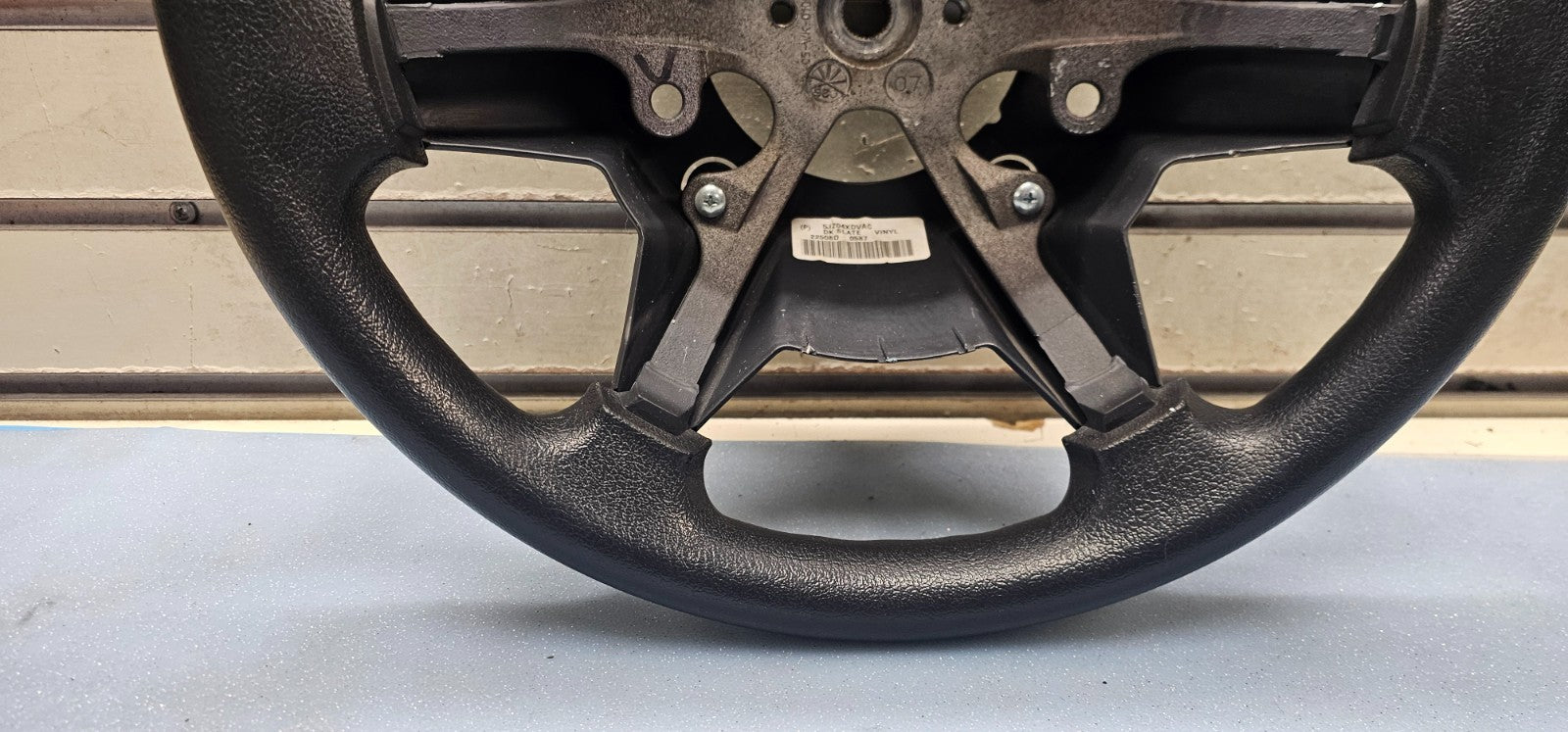 🔥2006-2007 Jeep Commander Front Steering Wheel Leather Black OEM