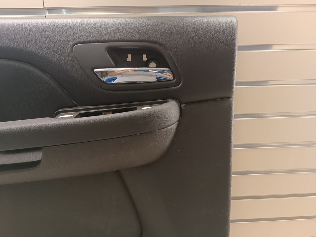 🔥07-13 CHEVY SILVERADO 1500 rear LEFT INTERIOR DOOR TRIM PANEL BLACK