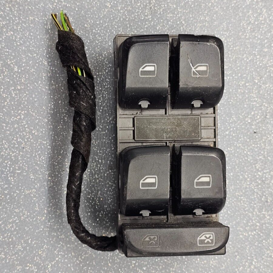 🔥08-14 AUDI A4 S4 Q5 LEFT DRIVER MASTER POWER WIONDOW DOOR CONTROL SWITCH BLACK