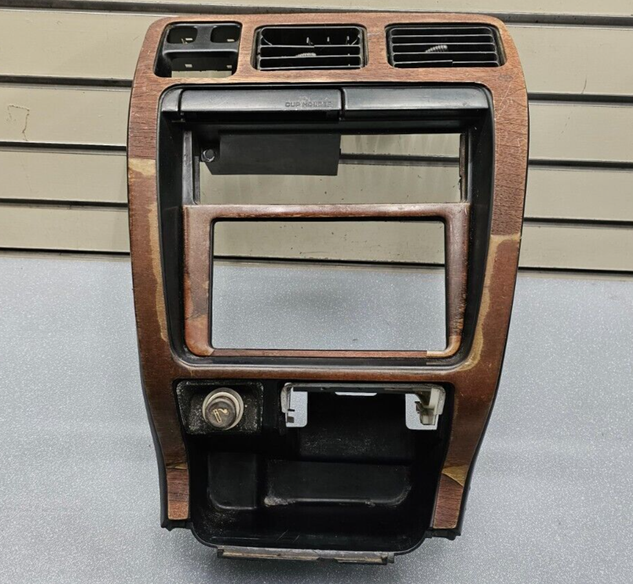 🔥96-99 Toyota 4Runner Center Dash Radio Stereo Display Climate Bezel Wood B56
